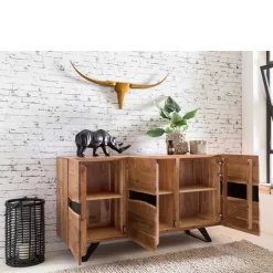 Loft Style Sideboard Draguno aus Akazie massiv