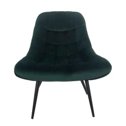 Lounge Samtstuhl in Dunkelgrün - Tomjan