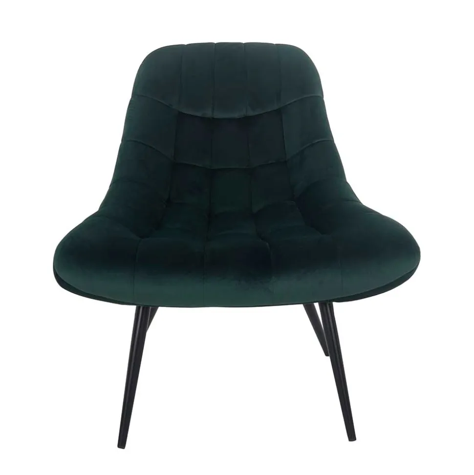 Lounge Samtstuhl in Dunkelgrün - Tomjan