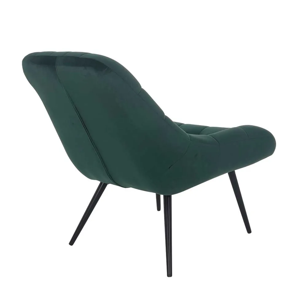 Lounge Samtstuhl in Dunkelgrün - Tomjan