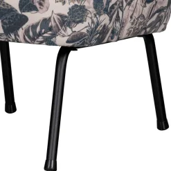 Lounge Sessel aus Samt mit floralem Dessin - Rosco