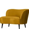 Lounge Sessel in Ocker Gelb Samt - Srimanko