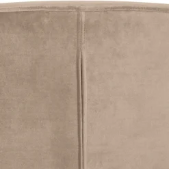 Loungestuhl aus Samt in Khaki - Griffina