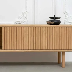 Lowboard aus Eiche Massivholz geschliffen - Salottivo