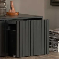 Lowboard in Schwarz Kiefer - Gelvins