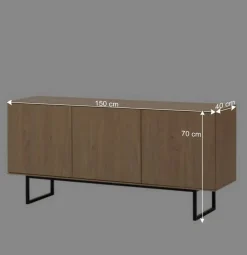 Lowboard und Vitrine Set - Jaskin (zweiteilig)