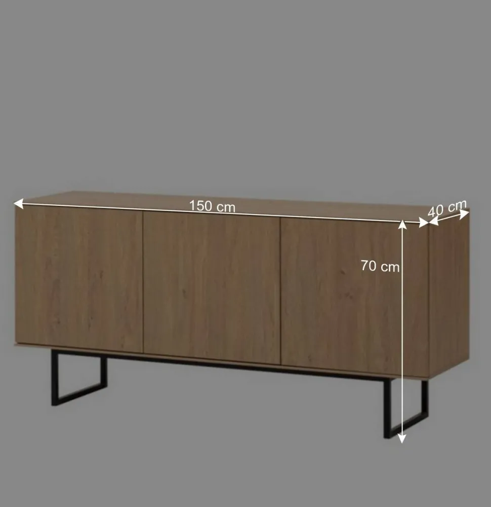 Lowboard und Vitrine Set - Jaskin (zweiteilig)