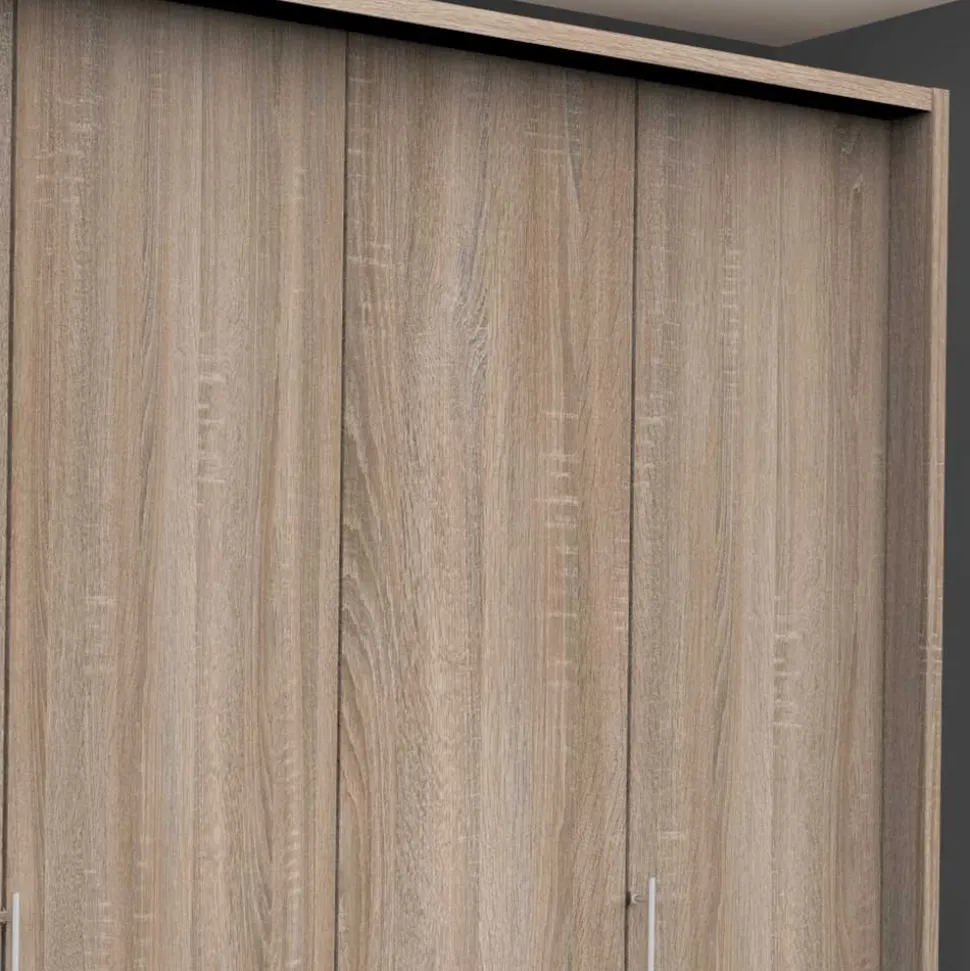 2m breiter Gleittüren-Schrank mit drei Schubladen - Zayun