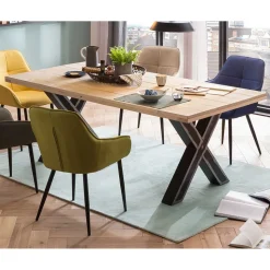 Markanter Esszimmertisch aus Recyclingholz Fichte - Giurgia