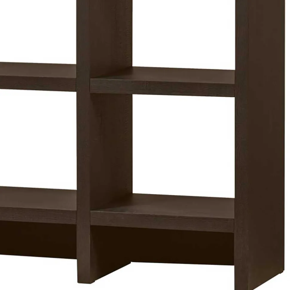 Markantes Standregal in Dunkelbraun - Belpasso