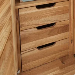Massiv Holzschrank Cranos aus Wildeiche