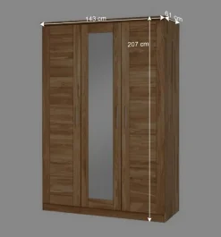 Massiv Holzschrank Cranos aus Wildeiche