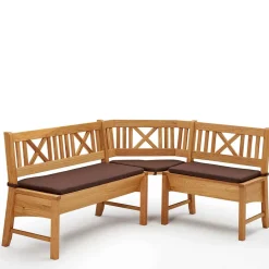 Massive Essgruppe mit Truhen-Eckbank - Jodrav (vierteilig)