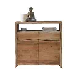 Massive Kombi-Kommode mit Baumkante - Necrus