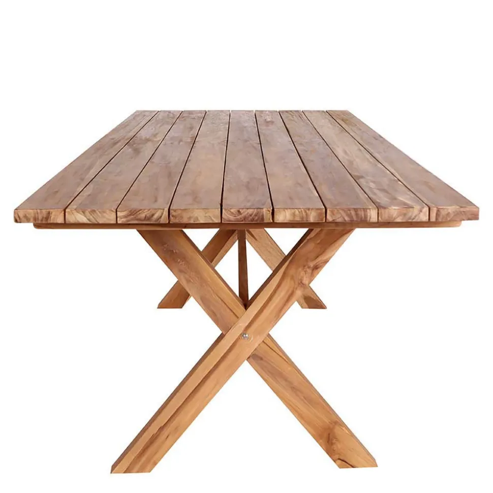 Massiver Gartentisch aus Teak Recyclingholz - Mailandro