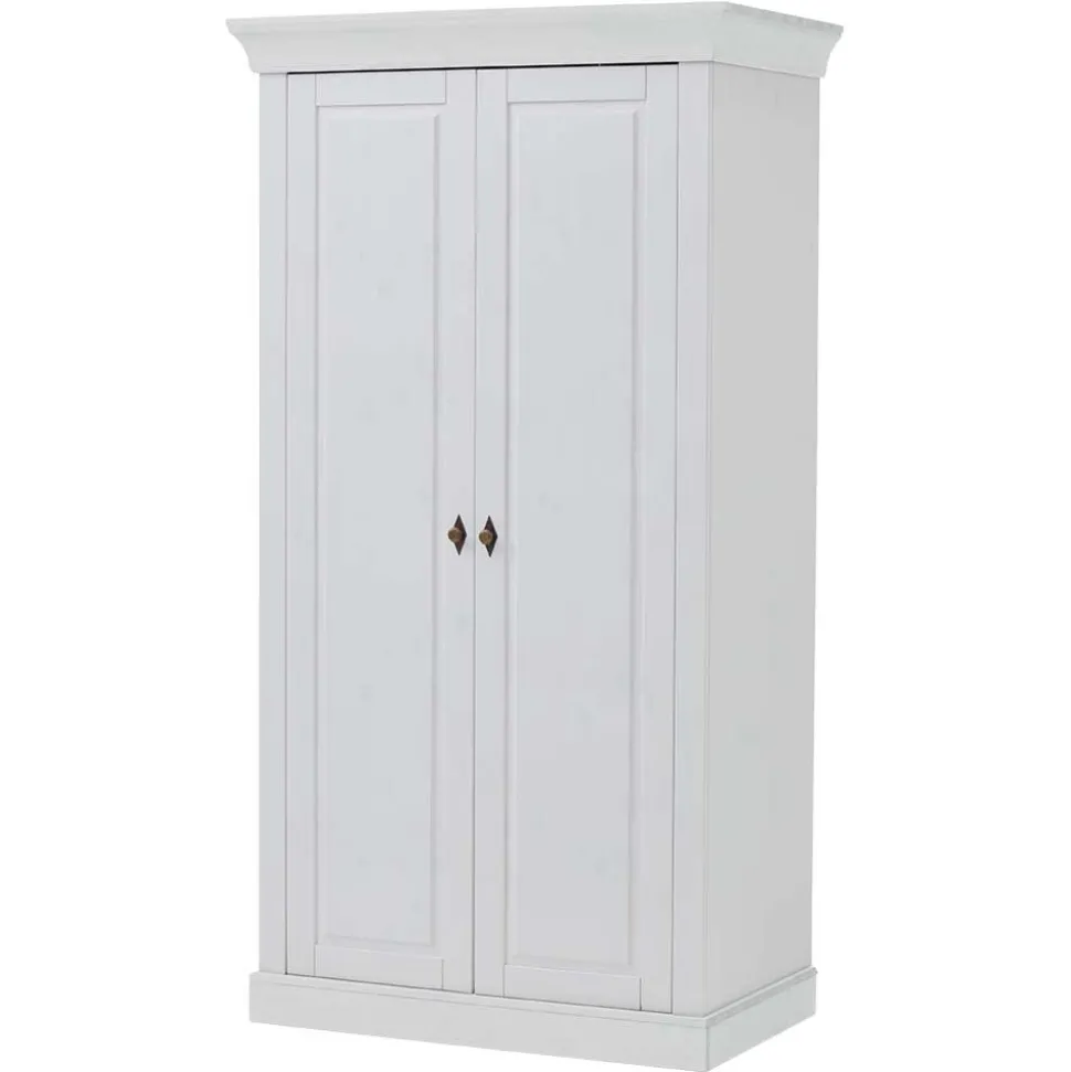 Massiver Kinder Kleiderschrank in Weiß - Satumare