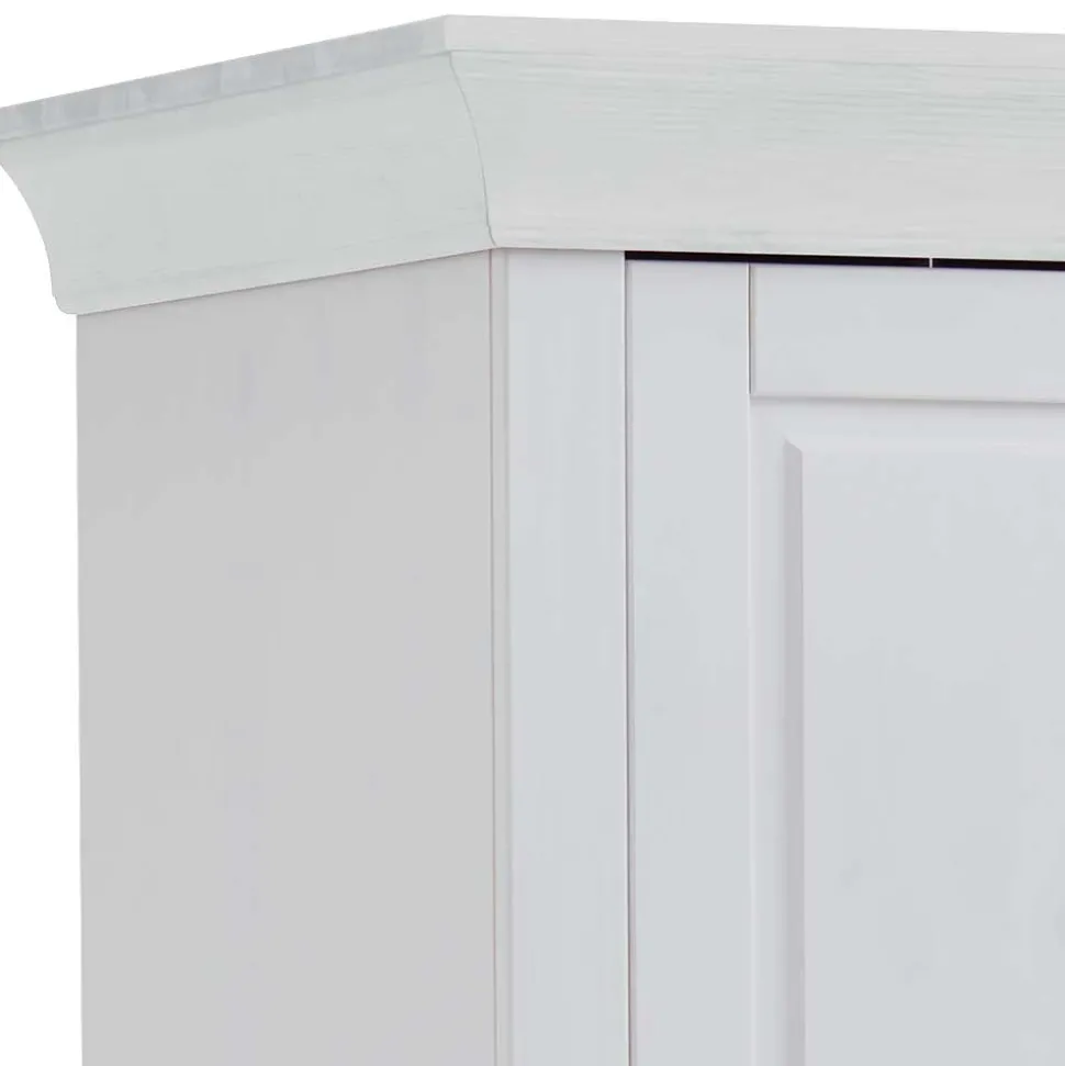 Massiver Kinder Kleiderschrank in Weiß - Satumare