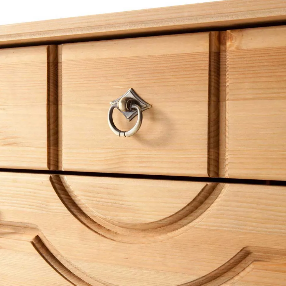 Massives Dielenmöbel Set im Landhausstil - Edranov (vierteilig)