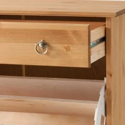 Massives Dielenmöbel Set im Landhausstil - Edranov (vierteilig)