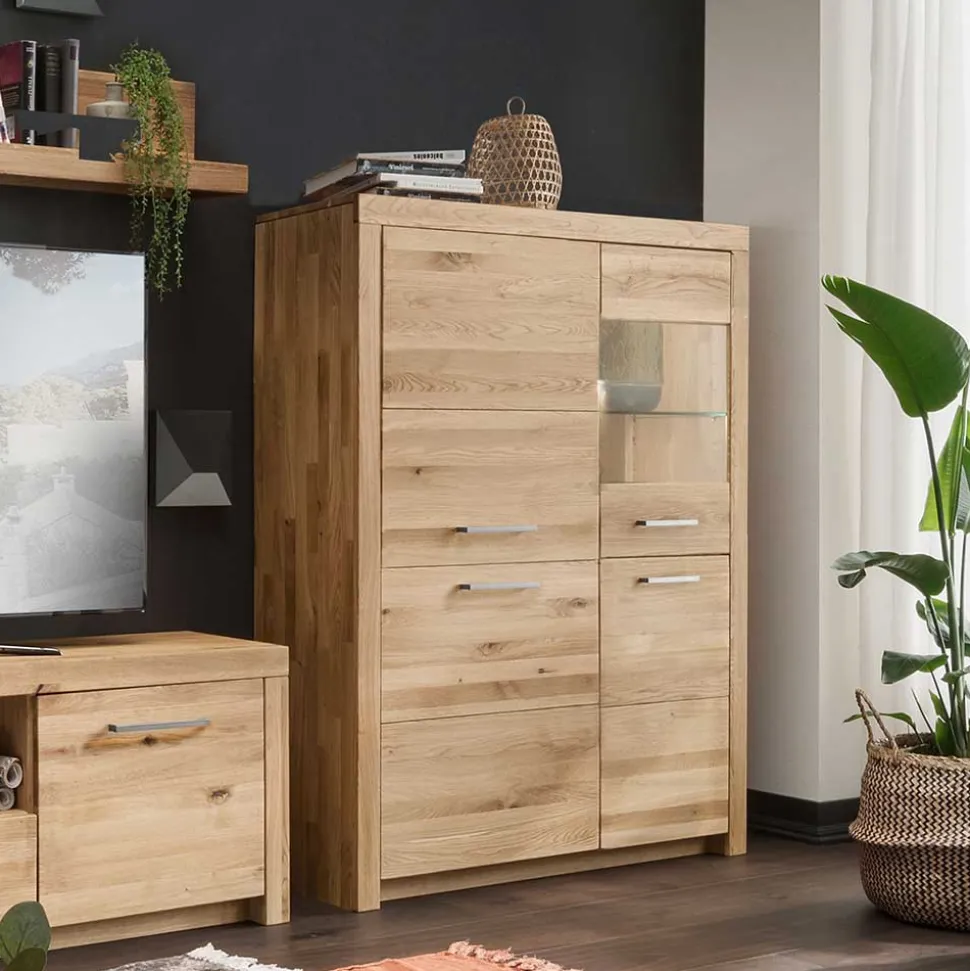 Massives Highboard mit vier Türen - Loitons