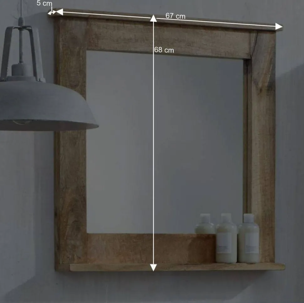 Massivholz Badmöbel aus Mango - Suennas (fünfteilig)