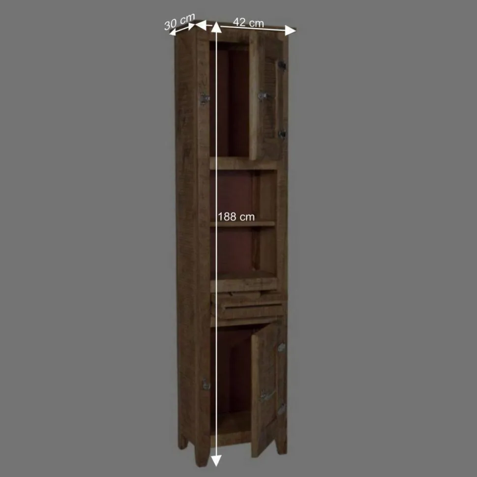 Massivholz Badmöbel aus Mango - Suennas (fünfteilig)