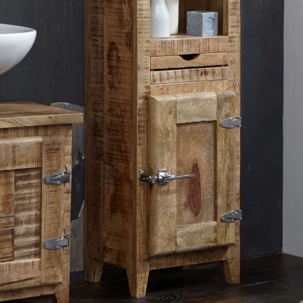 Massivholz Badmöbel aus Mango - Suennas (fünfteilig)