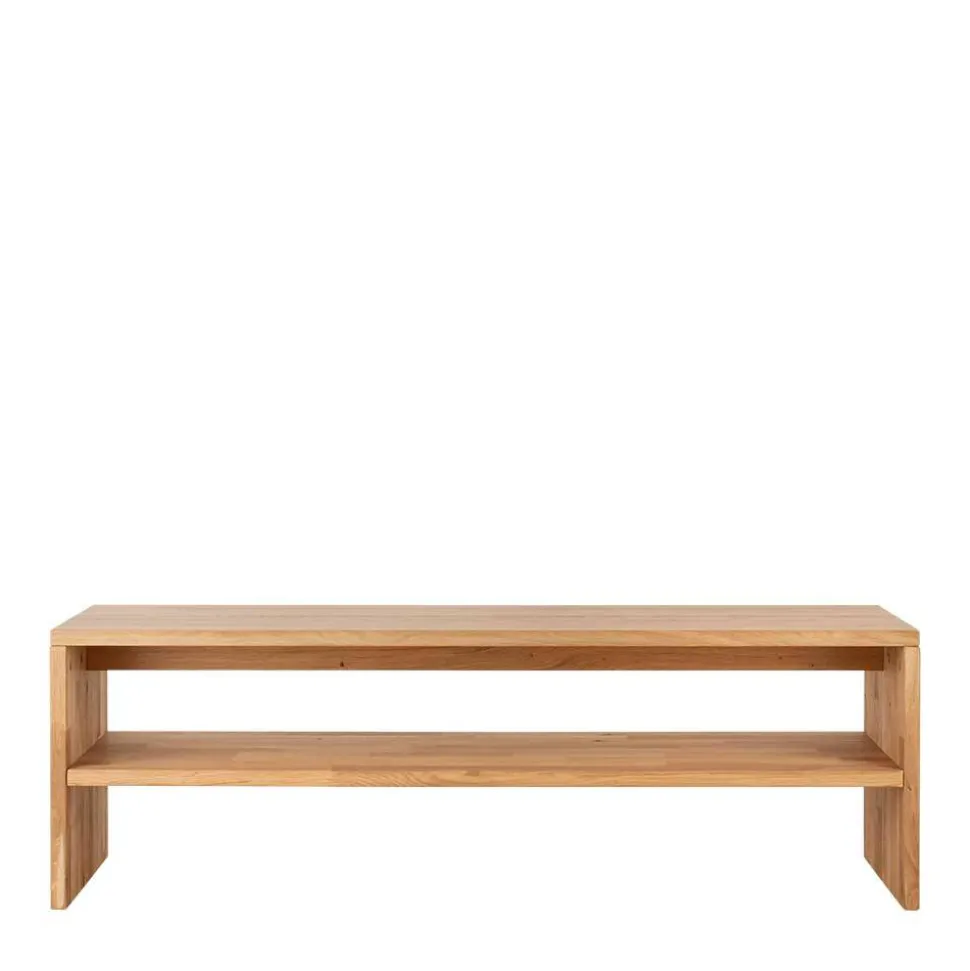 Massivholz Bettbank mit Ablage - Emangov