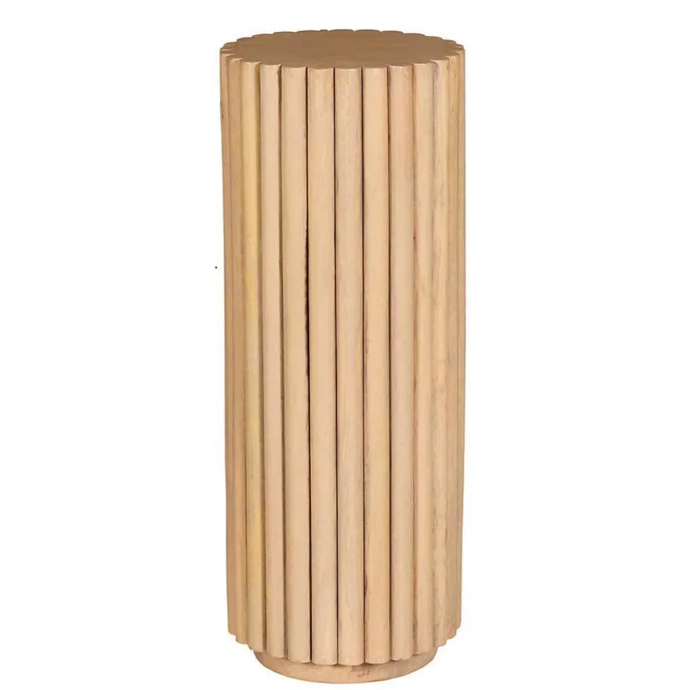 Massivholz Blumensäule aus Mangobaum - Marzias