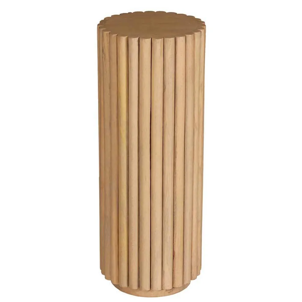 Massivholz Blumensäule aus Mangobaum - Marzias