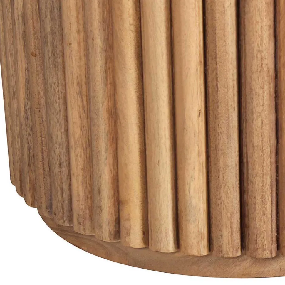 Massivholz Blumensäule aus Mangobaum - Marzias