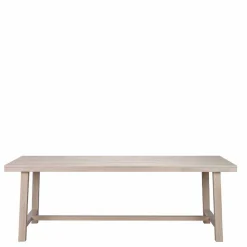 Massivholz Designer Tisch in White Wash - Dioca