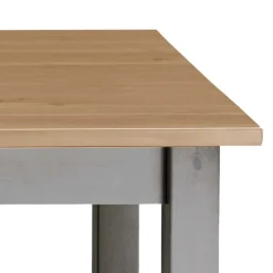 Massivholz Esstisch Ziamora in Grau Kiefer