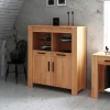 Massivholz Highboard Mosniak aus Kernbuche geölt