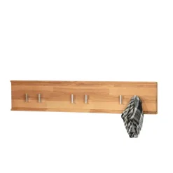 Massivholz Hängegarderobe Coestra aus Kernbuche (zweiteilig)