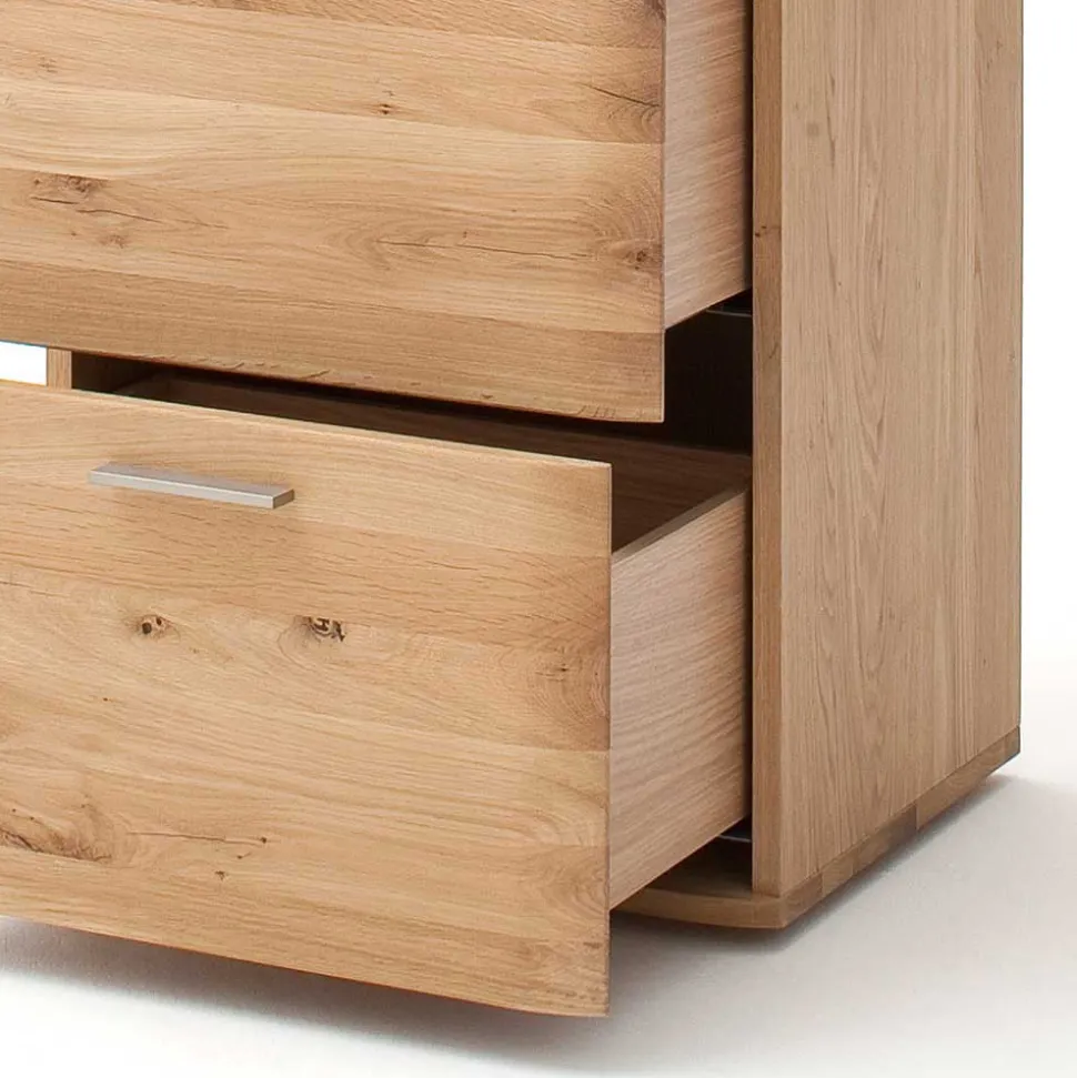 Massivholz Hochkommode aus Eiche - Mabasa