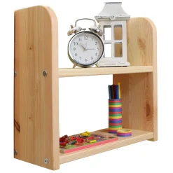 Massivholz Kinderhochbett in Kieferfarben - Atomas