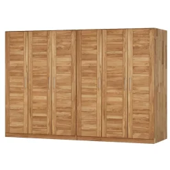 Massivholz Kleiderschrank Cranos aus Wildeiche