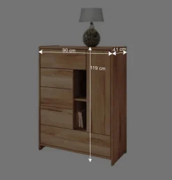 Massivholz Kommode Salomonia aus Kernbuche geölt