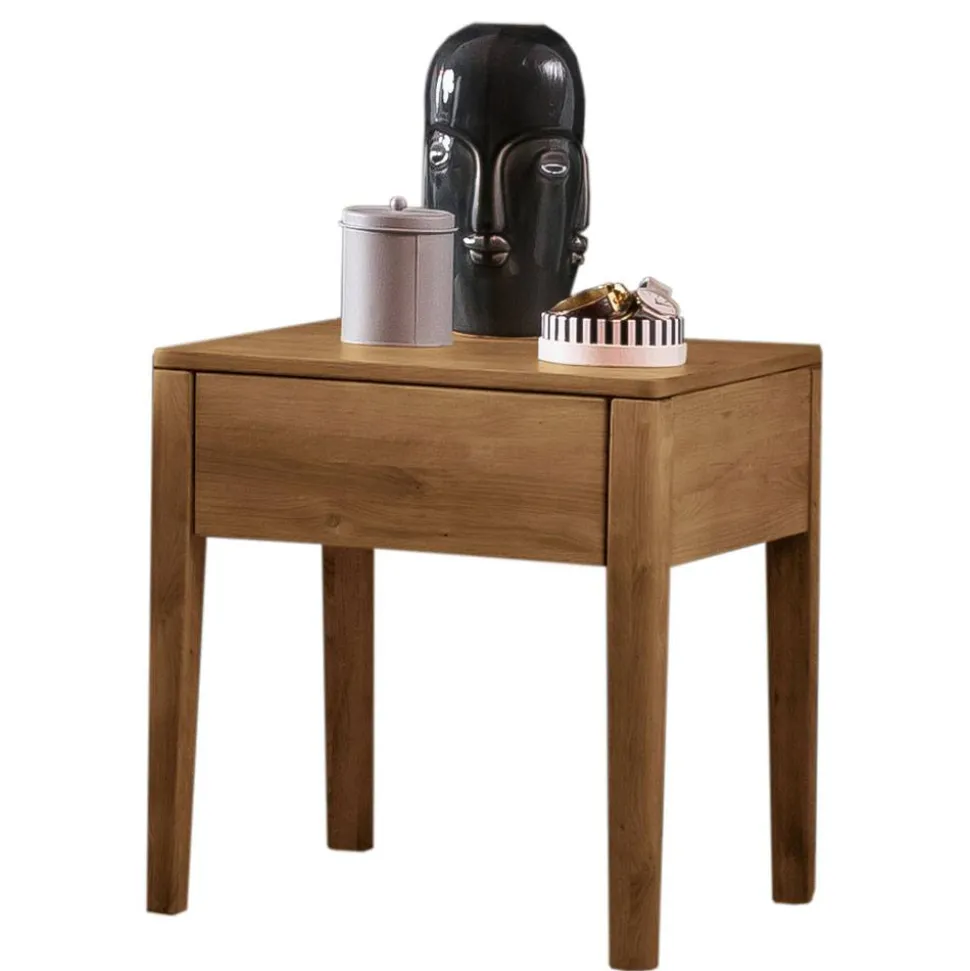 Massivholz Nachttisch aus Wildeiche - Salravia