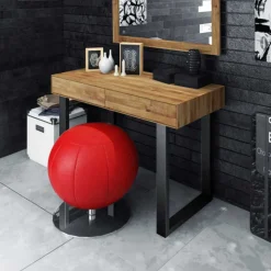 Massivholz Schminktisch Manzey aus Wildeiche Massivholz