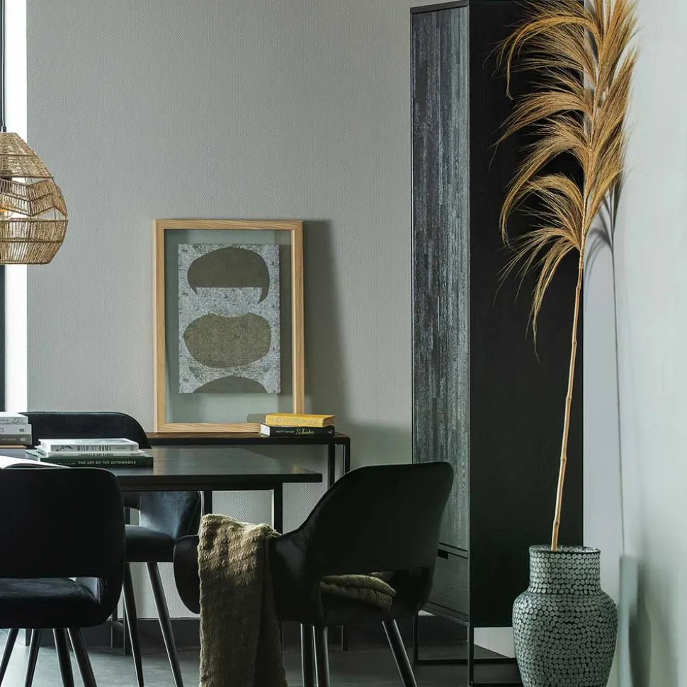 Massivholz Schrank in Schwarz - Almery