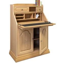 Massivholz Sekretär aus Eiche geölt - Catuella