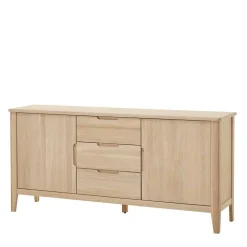 Massivholz Sideboard in Eiche Bianco - Vangus