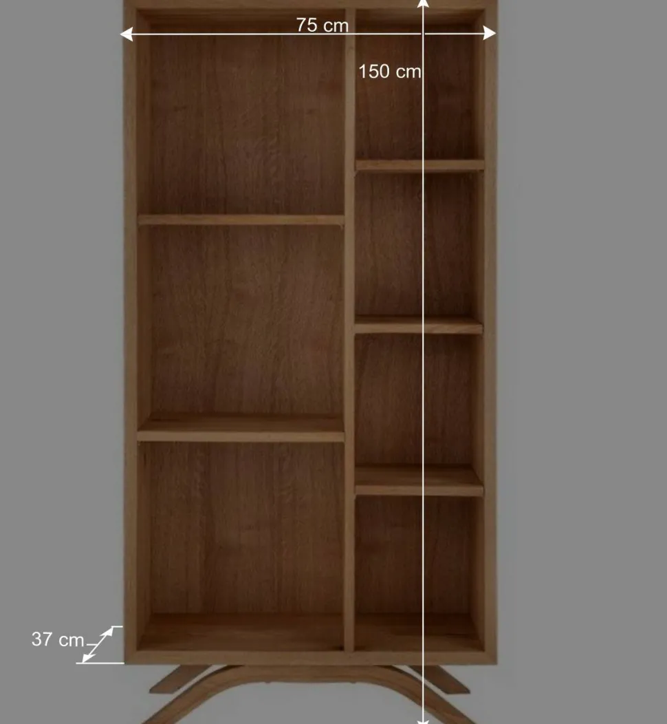 Massivholz Standregal aus Wildeiche - Fredellia