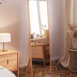 Massivholz Standspiegel aus Wildbuche - Indrya