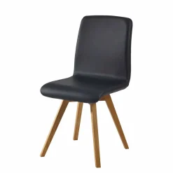 Massivholz Tischgruppe Finiossa mit Tisch rund 110cm (fünfteilig)