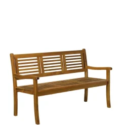 Massivholz Tischgruppe oval - Eliva (vierteilig)