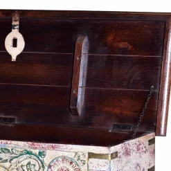 Massivholz Truhe im Boho Style - Akeno