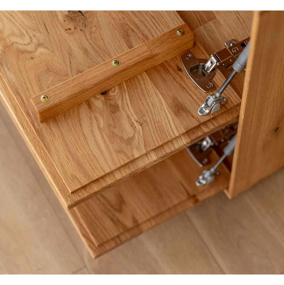 Massivholz TV Kommode mit LED Beleuchtung - Cocondar